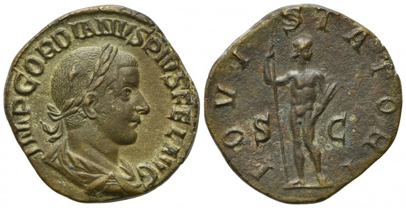 Gordian III (238-244), Sestertius, Rome, 241-3. AE (g 16,16; mm 28; h 6). IMP GO...