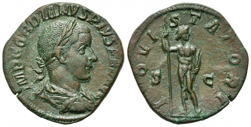 Gordian III (238-244), Sestertius, Rome, AD 240. AE (g 14,18; mm 28,5; h 11). IM...