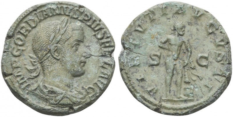 Gordian III (238-244), As, Rome, 240-3. AE (g 10,62; mm 25; h 11). IMP GORDIANVS...