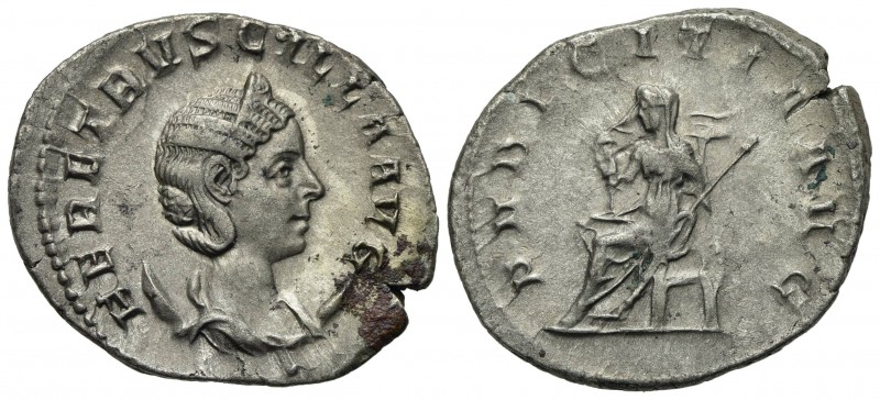 Herennia Etruscilla (Augusta, 249-251), Antoninianus, Rome, AD 250. AR (g 3,82; ...