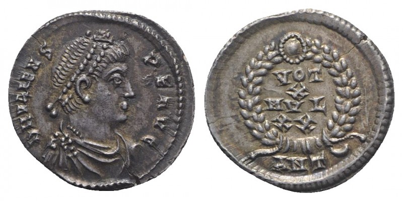 Valens (364-378), Siliqua, Antioch, 367-375. AR (g 2,13; mm 19; h 6). D N VALENS...