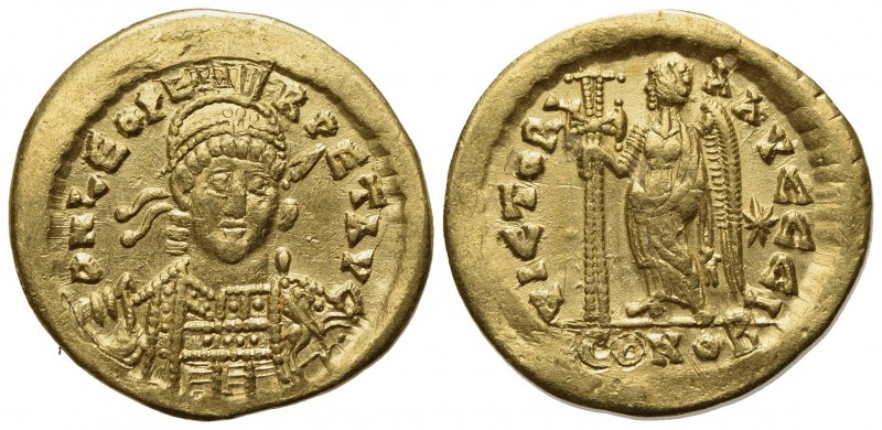 Leo I (457-474), Solidus, Constantinople, AD 462 or 466. AV (g 4,33; mm 21; h 6)...