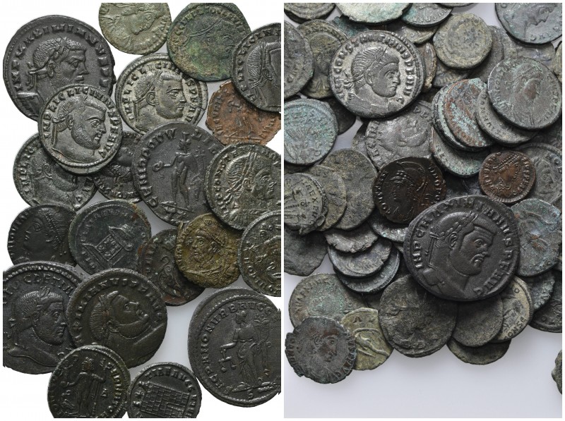 Lot of 142 Roman Imperial AE coins, to be catalog. Lot sold as is, no return