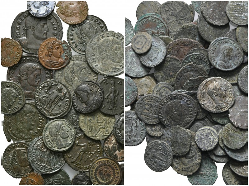 Lot of 117 Roman Imperial AE coins, to be catalog. Lot sold as is, no return