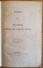 AA.VV. Journal of the Shanghai Literary and Scientific Society. No I June 1858. Tela con titolo in oro al dorso, pp. 144, all 'interno cartina ripiega...