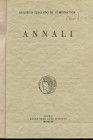 AA.VV Istituto Ital. di Numismatica. Annali N 1. Roma, 1954. Pp. 237, tavv. 9. Ril. \ pelle con scritte, buono stato, raro.