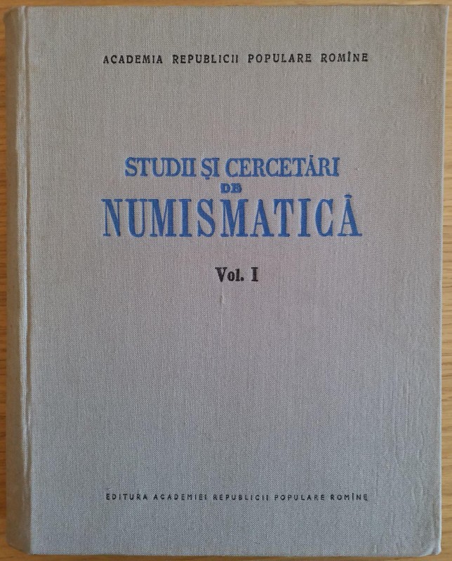 AA.VV. Studi Cercetari de Numismatica. Vol. I. Romania 1957. Tela ed. pp. 497,il...