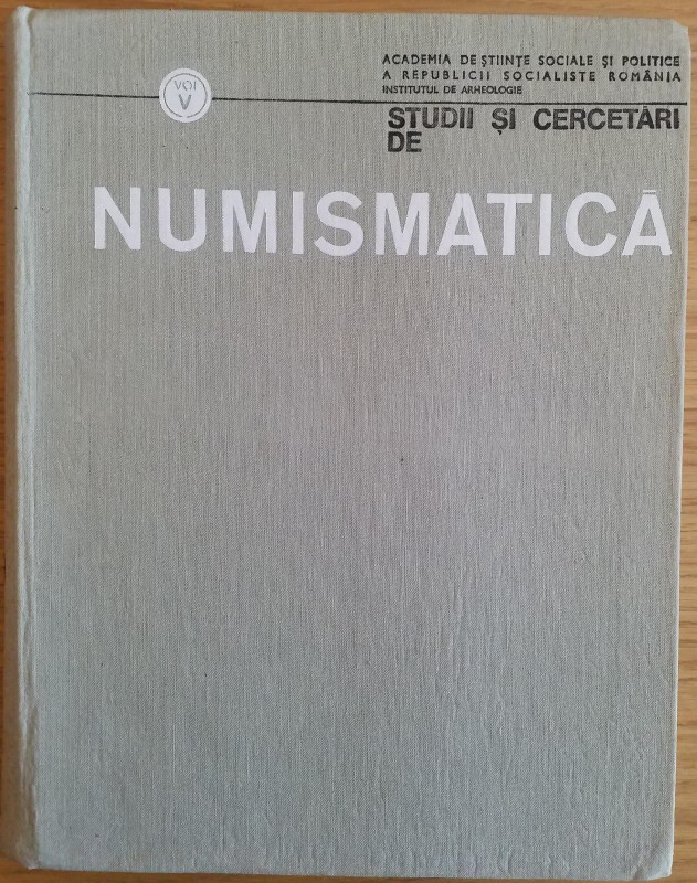 AA.VV. Studi Cercetari de Numismatica. Vol. V. Romania 1971. Tela ed. pp. 482, i...