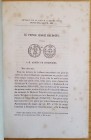 De Longperier A.H. Le Prince Croise Baudoin.1863 Monnaies des Marquis D' Incisa. 1864. Denier De Witekind VI, Comte de Swalenberg 1865. Lettre a M.F. ...