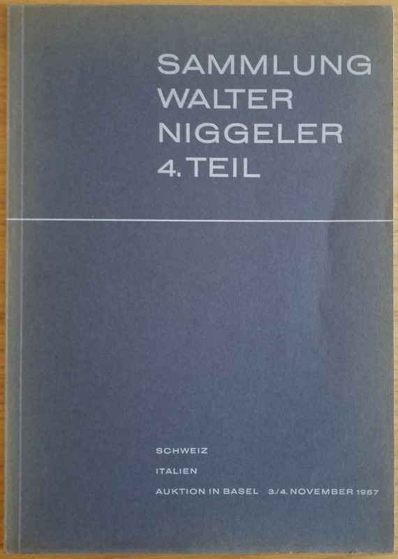 Bank Leu – Munzen und Medaillen Sammlung Walter Niggeler 4 Teil Schweiz Italien....