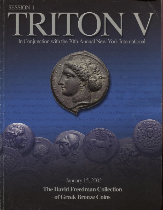 CNG. TRITON V. The David Freedman Collection of Greek Bronze Coins. New York, 15...