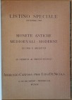 DE NICOLA LUIGI- AMBROGIO CANESSA – Roma, 1949 Listino speciale (Dicembre 1949) monete antiche medioevali –moderne in oro e argento. pp. 20, nn. 500, ...