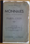 Florange J. Collection de Mr. G. DE M. Monnaies de L' Atelier de Paris et Lyon. Paris 04 06 juin 1932. Brossura ed. 40, lotti 1982. Riparato. Discreto...