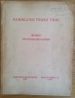 Gilhofer & Ranschburg – Hess A. Sammlung Franz Trau, Munzen der Romischen Kaiser. 22 Mai 1935. Brossura ed. pp. 130, lotti 4727, tavv. 53 in b/n. Con ...