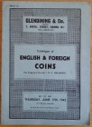 Glendening & Co. Catalogue of English & Foreign Coins. The Property of the late J.N.G. Wallworth. London 17 June 1943. Brossura ed. pp. 18, lotti 264....