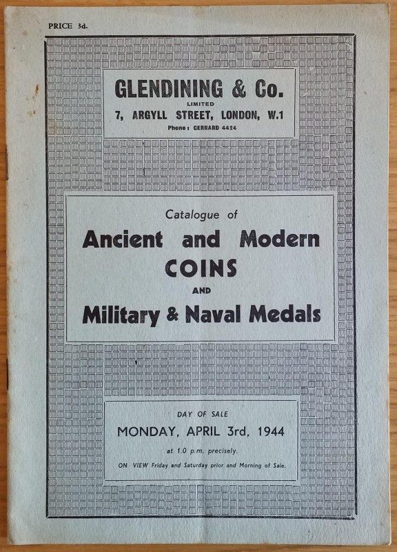 Glendening & Co. Catalogue of Ancient and Modern Coins and Military & Naval Meda...