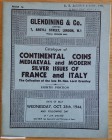 Glendining & Co. Catalogue of Continental Coins, Mediaeval and Modern Silver issues of France and Italy. The collection of late Rt. Hon. Lord Grantley...