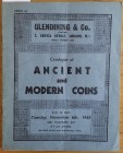 Glendining & Co. Catalogue of the Collection of English Coins Formed by the late P.C. Peek Esq. London 06 November 1945. Brossura ed. pp. 28, lotti 40...