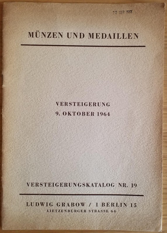 Grabow L. Munzen und Medaillen, Insbesondere, Goldmunzen, Braunschweig – Lunebur...