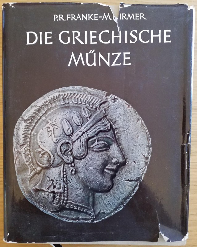 Hirmer M., Franke P.R., Die Griechische Munzen. Munich 1972. Hardcover with jack...