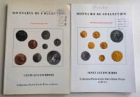 Poindessault B. Vedrines J. 2 Cataloghi. Monnaies de Collection. I Catalogo Collection Pierre-Carlo Vian et Divers. Paris 15 Novembre 1991. Brossura e...