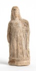 Greek Terracotta Female Statuette, 4th - 2nd century BC; height cm 14,8. Provenance: English private collection, according to the heirs possibly purch...