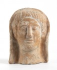 Italic Terracotta Portrait, 4th - 3rd century BC; height cm 22; Intact. Provenance: English private collection, acquired by the current owner in Germa...