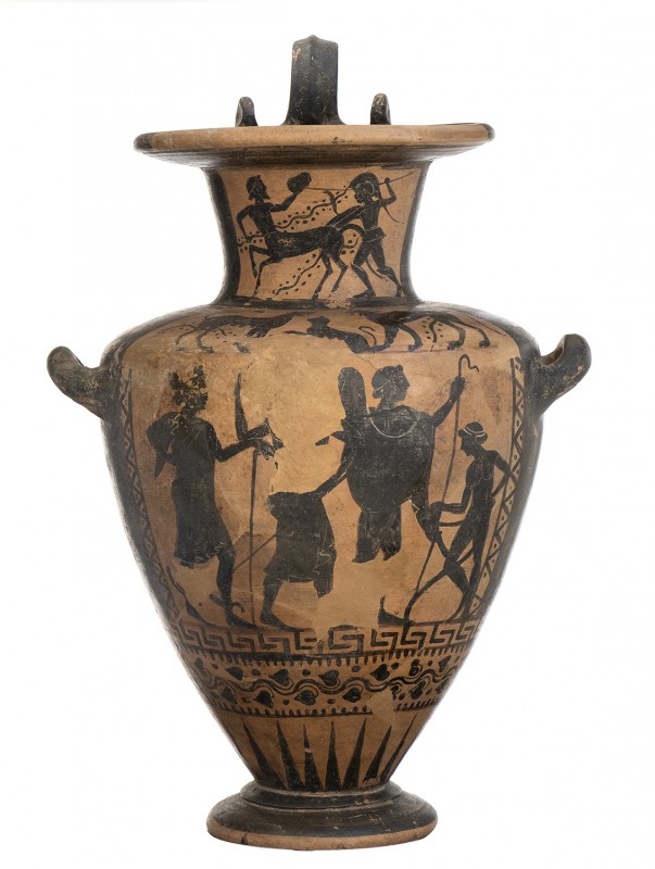 Etruscan Black-Figure Hydria, Attribuited to the Micali Painter, ca. 530 - 500 B...