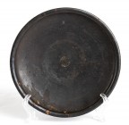 Campanian Black-Glazed Dish, Atelier des Petites Estampilles, 4th - 3rd century BC; height cm 4, diam. cm 15,5; Partially restored. Provenance: Englis...