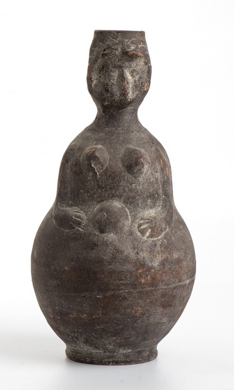 Roman African Flask in the Shape of a Women, 4th - 6th century AD; height cm 23,...