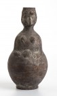 Roman African Flask in the Shape of a Women, 4th - 6th century AD; height cm 23,5. Provenance: From the collection of a Diplomatic family since 1980s.
