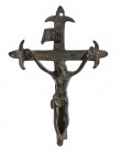 Bronze Crucifix, 16th - 18th century; height cm 8.