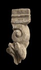 Roman Marble Ionic Capital Fragment, 1st - 3rd century; height cm 13,5. Provenance: English private collection, acquired by the current owner in Germa...