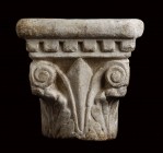 Renaissance Marble Capital, 15th century; height cm 25 (cm 21 x 26 basin); Used as Holy Water Stoup. Provenance: English private collection, bought in...