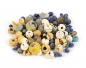 Group of Several Greek Glass-Paste Beads, 4th - 1st century BC; diam max cm 1,6 - min cm 0,2. Provenance: English private collection, bought before 20...