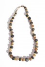 Greek Glass-Paste Necklace, 3rd - 1st century BC; length tot. cm 54,5. Provenance: English private collection.