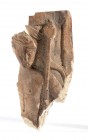 Rare Rome Bone Applique with Dionysus holding Thyrsus, 1st - 3rd century AD; height cm 8,5. Partially framed, probably piece of a furniture; it is vis...