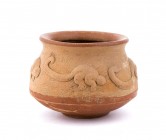 Olla with Monkeys Appliques, Costa Rica, Guanacaste - Nicoya Cultures, ca. 7th - 12th century; height cm 6,5. Provenance: From the Marino Taini collec...