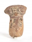 Terracotta Antropomorphic Statuette, Costa Rica, Guanacaste - Nicoya Cultures, 7th - 12th century; height cm 10. With unreadable old label on back. Pr...