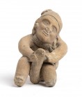 Terracotta Phallic Statuette, Ecuador, Jama-Coaque Culture, ca. 6th - 12th century AD; height cm 6,5. Provenance: From an Italian collection formed du...