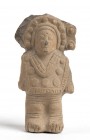 Terracotta Statuette of a Sciaman, Ecuador, Jama-Coaque Culture, ca. 6th - 12th century AD; height cm 7,9. Provenance: From an Italian collection form...