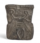 Terracotta pintadera, Colombia and Ecuador, Tumaco-La Tolita Culture, ca. 4th century BC - 5th century AD; height cm 3,5; length cm 7. Provenance: Fro...