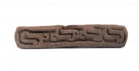 Terracotta pintadera, Colombia and Ecuador, Tumaco-La Tolita Culture, ca. 4th century BC - 5th century AD; height cm 5. Provenance: From the Marino Ta...