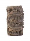 Terracotta cylindrical pintadera, Colombia and Ecuador, Tumaco-La Tolita Culture, ca. 4th century BC - 5th century AD; height cm 5. Provenance: From t...