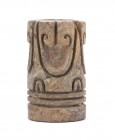 Terracotta cylindrical pintadera, Colombia and Ecuador, Tumaco-La Tolita Culture, ca. 4th century BC - 5th century AD; height cm 5. Provenance: From t...