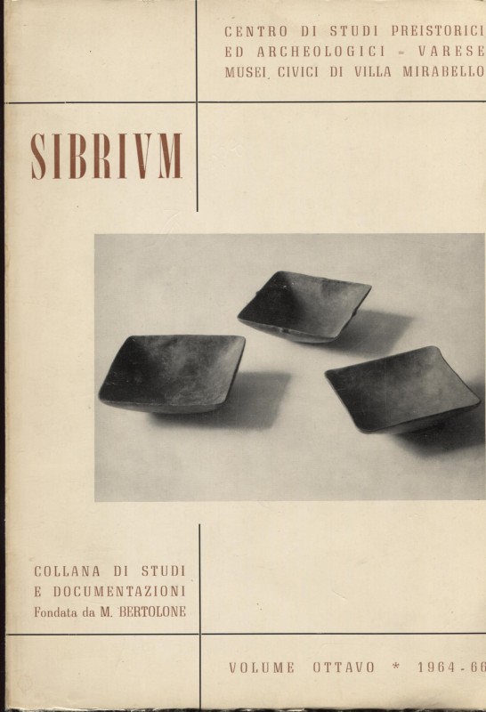 A.A.V.V. – SIBRIVM. Collana di studi e documentazione Varese Musei Civici di Vil...