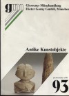 GIESSENER MUNZHANDLUNG. - Antike Kunstobjekte. Munchen, 20 – November, 1998. Pp. 38, nn. 3001 – 3177, ill. nel testo. ril. ed. buono stato.