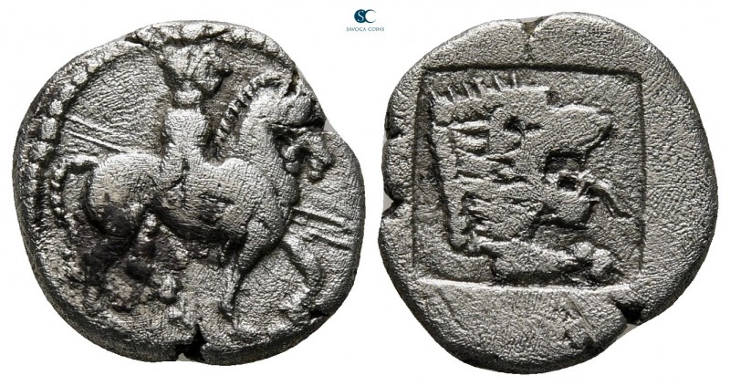 Kings of Macedon. Alexander I 498-454 BC. Struck circa 480/79-477/6 BC
Tetrobol...