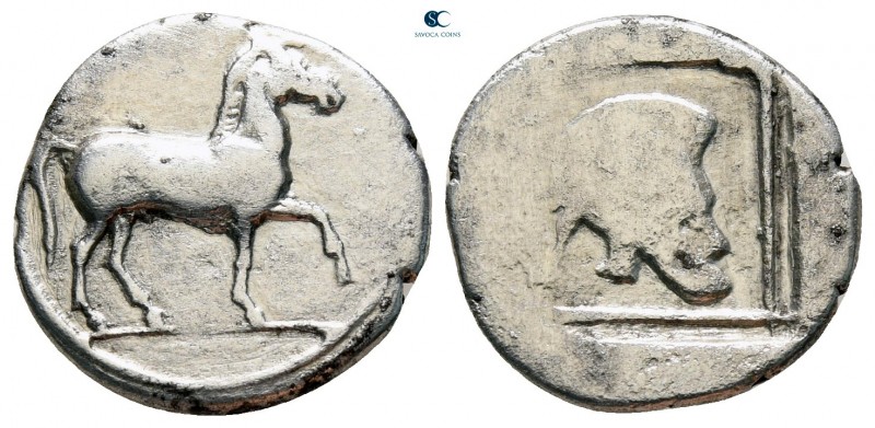 Kings of Macedon. Alexander I 498-454 BC. Struck circa 476/5-460 BC
Tetrobol AR...