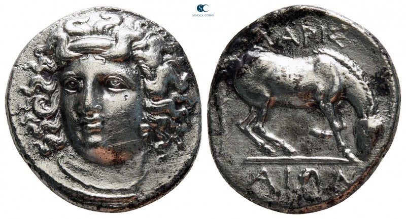 Thessaly. Larissa circa 340-320 BC. 
Drachm AR

20 mm, 5,69 g

Facing head ...